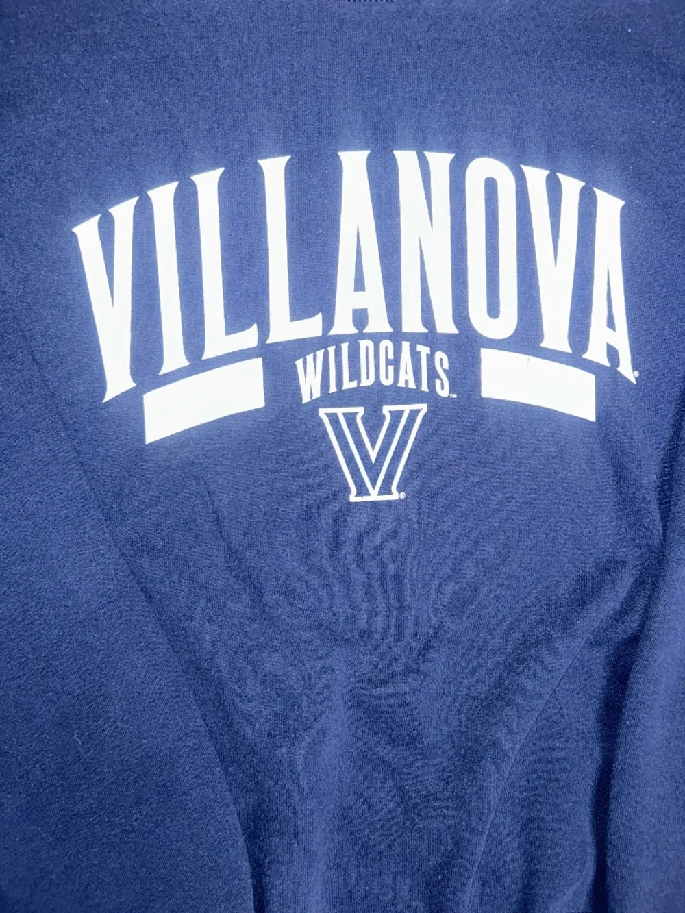 VillaNova Wildcats Navy Blue Sweater Mens XL